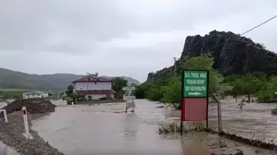Zile'de Belpınar Barajı taştı : Zile-Turhal kara yolu ve tarım arazileri sular altında kaldı
