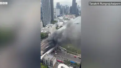 Bangkok’ta yük treni ile otobüsün çarpışması sonucu 8 kişi hayatını kaybetti