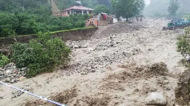 Bilecik'te Sorgun ve Karasu dereleri taştı , hasar tespiti yapılıyor