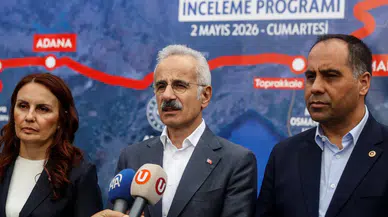 Bakan Uraloğlu, Mersin-Adana-Osmaniye-Gaziantep Hızlı Tren Projesi'ni yerinde inceledi