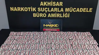 Manisa Akhisar'da uyuşturucu operasyonu : Bin 666 hap ele geçirildi
