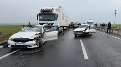 Şanlıurfa'da zincirleme trafik kazası : 2 ölü, 2 yaralı
