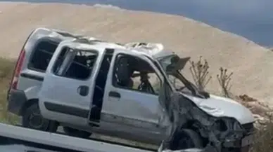 Adıyaman Besni’de feci kaza : Şarampole devrilen araçta 1 kişi öldü