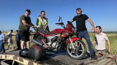 Edirne’de motosiklet su kanalına devrildi ! Sürücü 10 saat sonra ölü bulundu