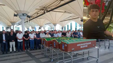 Ankara'da parkta bıçaklanarak öldürülen 16 yaşındaki Kayra Ataman son yolculuğuna uğurlandı