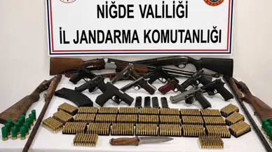 Niğde merkezli 3 ilde silah kaçakçılığı : 14 gözaltı