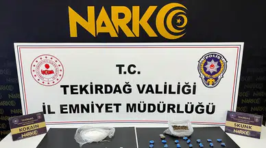 Tekirdağ'da uyuşturucu operasyonları : 8 tutuklama