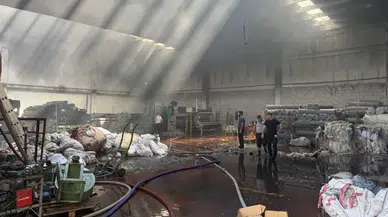 Gaziantep'te tekstil fabrikasında yangın