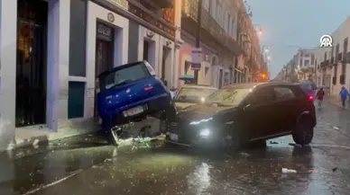 Meksika'nın Puebla eyaletinde sel meydana geldi
