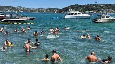 İstanbul'da kavurucu sıcak : Sahiller ve vapur iskelelerinde yoğunluk oluştu