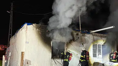 Kayseri Kocasinan'da müstakil evde yangın
