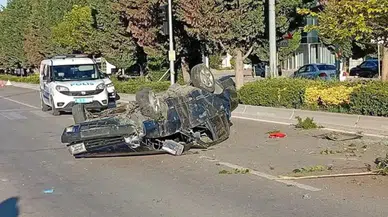 Ankara Beypazarı'nda otomobil takla attı : Sürücü öldü