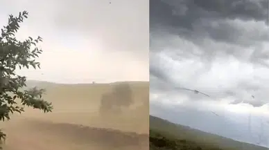 Bingöl Sudüğünü köyünde kuvvetli rüzgar paniğe neden oldu