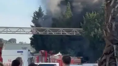 Bursa'da fabrikada yangın : Kaynak çalışması alevlere neden oldu