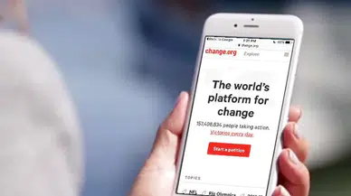 Küresel web sitesi Change.org'a erişim engeli