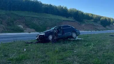 Ardahan'da otomobil devrildi : Sürücü hayatını kaybetti