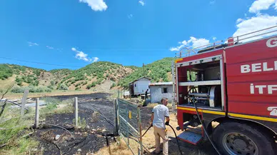Bingöl'de tarlada korkutan yangın