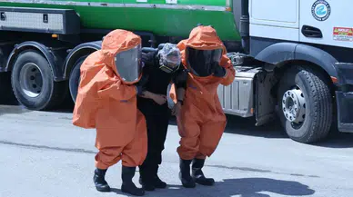 Eskişehir'de nefes kesen tatbikat : Amonyak sızıntı senaryosu gerçekleştirildi