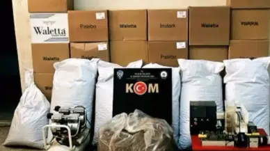 Bilecik Bozüyük'te 169 bin makaron ele geçirildi