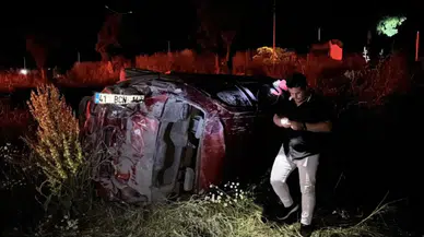 Bolu'da defalarca takla atan otomobil hurdaya döndü : 2 yaralı