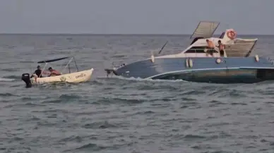 Antalya'da denizde mahsur kalan 5 kişi, balıkçı teknesi tarafından kurtarıldı