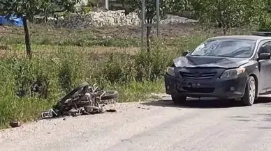Hatay Yayladağı'nda motosiklet kazası : 1'i ağır 2 yaralı