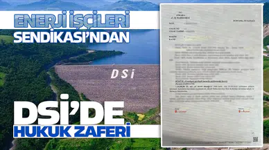 Enerji İşçileri Sendikası'ndan DSİ’de hukuk zaferi!
