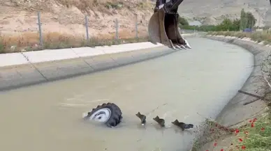 Malatya Darende'de traktör kazası