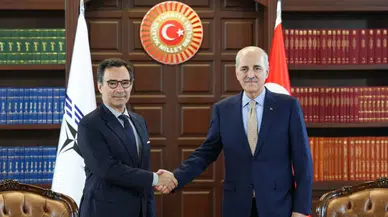 TBMM Başkanı Kurtulmuş, NATO PA Başkanı Perestrello ile bir araya geldi