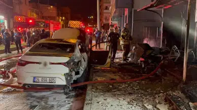 Bursa Osmangazi'de yangın : Mobilya dükkanı alev alev