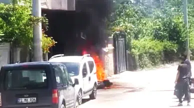 Batman'da motosiklet küle döndü