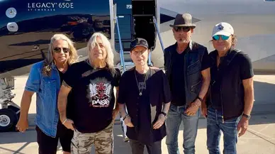 Efsane rock grubu Scorpions İstanbul'a geldi : 33 yıl sonra aynı stadyumda sahne alacak