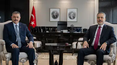 Bakan Fidan, İçişleri Bakanı Mustafa Çiftçi ile bir araya geldi