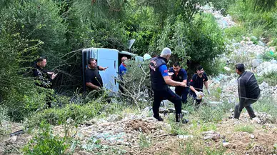Osmaniye'de otomobil uçuruma yuvarlandı, 1 kişi yaralandı