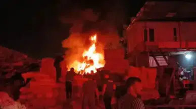 Bursa'da geri dönüşüm tesisinde yangın