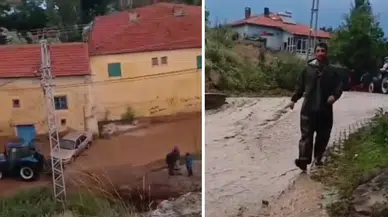 Kayseri’de sağanak sele dönüştü : Develi'de yollar kapandı