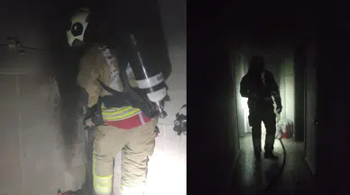 Hatay İskenderun'da evde yangın çıktı