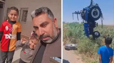 Şanlıurfa’da sulama kanalına devrilen traktörde 4 yaşındaki çocuk hayatını kaybetti