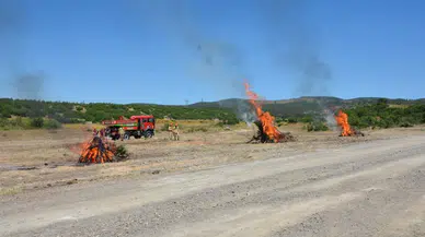 Kütahya'da orman yangını tatbikatları : Ekiplerden hızlı müdahale