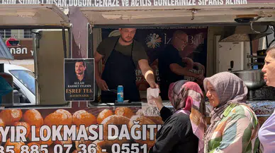 Bursa'da Eşref Tek için hayır lokması döktürdüler