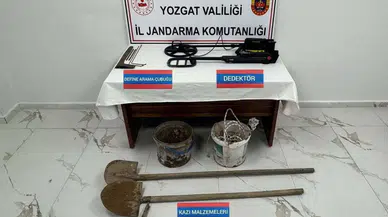 Yozgat'ta kaçak kazı operasyonu : 7 tutuklu