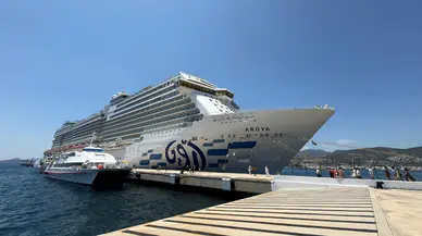 Bodrum'a Aroya gemisi ile 2 bin 124 turist geldi
