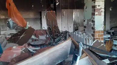 Hatay Reyhanlı'da iş yerinde yangın