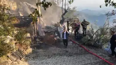 Adana'da yayla evinde başlayan yangın ormanlık alana sıçradı