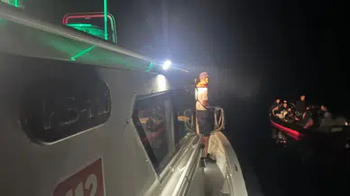 Bodrum açıklarında 6'sı çocuk 32 düzensiz göçmen kurtarıldı
