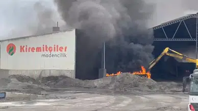 Edirne’de eylemin devam ettiği maden tesisinde yangın paniği