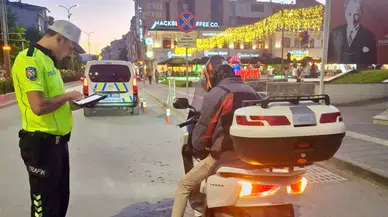 Bozüyük'te drone ve KGYS destekli denetim : 280 motosiklet sürücüsü kontrol edildi