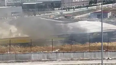 Kütahya 30 Ağustos OSB'de çömlek fabrikasında yangın çıktı