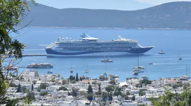 Marella Discovery kruvaziyeriyle Bodrum'a 1760 yolcu geldi