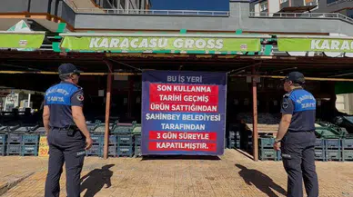 Gaziantep'te tarihi geçmiş ürünleri satan market kapatıldı
